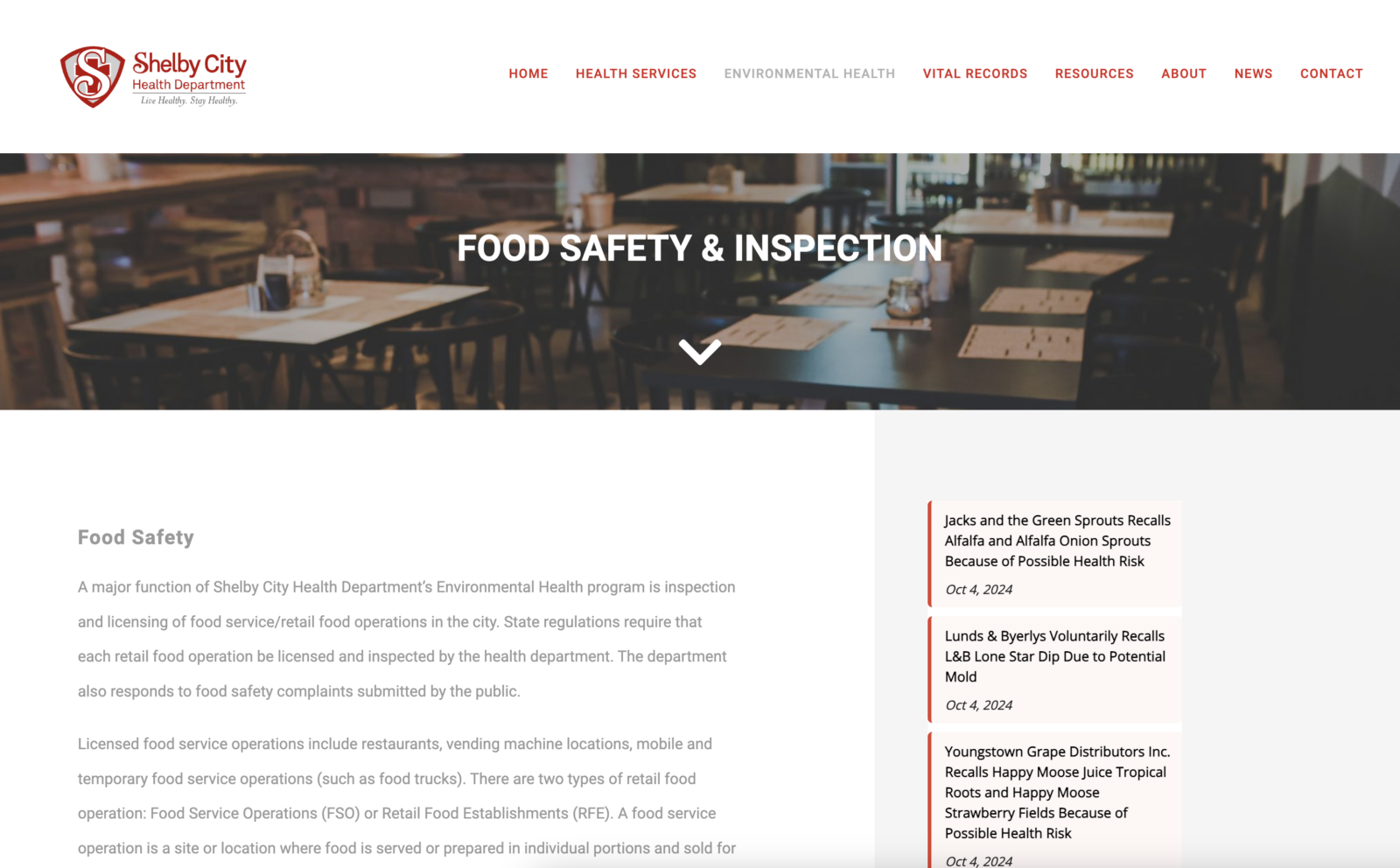 Shelby Health Dept Web - Safety